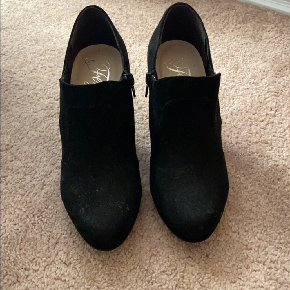 Fergie suede booties